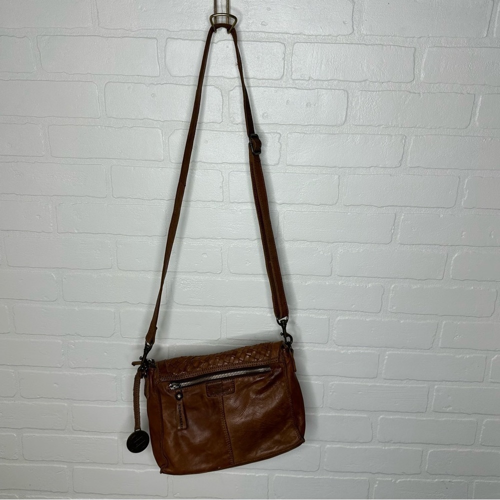 Kompanero Melissa Sling Bag Crossbody Cognac Leather - Picture 5 of 10